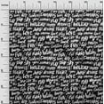 thumbnail image 3 of oneOone Cotton Flex Black Fabric Text Sewing Material Print Fabric By The Yard 40 Inch Wide-Z1, 3 of 6