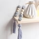 thumbnail image 3 of Estante de pared, estante flotante, soporte de madera, columpio, estante de pared colgante, tablero de pared, tablero de macarrón, decoración de guardería para niñas, 38x14x1cm Adepaton MZQ-0231-2, 3 of 4