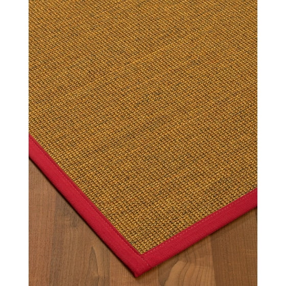 Naturalarearugs Soro Sisal Area Rug 2 5 Feet By 8 Red Border