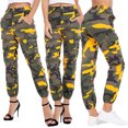 thumbnail image 3 of Shuttle tree Women Camouflage Cargo Trousers Casual Fashion Elastic Waist Long Pants, 3 of 5