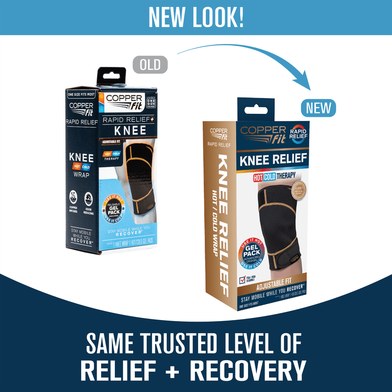 Copper Fit Rapid Relief Knee Wrap, Hot & Cold Therapy photo 2
