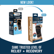 Copper Fit® RAPID RELIEF Knee Wrap | Adjustable | Hot & Cold Therapy Gel Pack