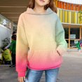 thumbnail image 2 of Ruyang Oversized Preppy Hoodies for Girls Gradient Color Hooded Sweatshirt School Trendy Tie Dye Sweaters with Pocket, 2 of 7