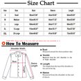 thumbnail image 3 of Plebaso Chemises à Manches 3/4 pour Femmes, Blouses Décontractées à Col Rond, T-Shirts Amples à Blocs de Couleur et Patchwork, 3 of 7