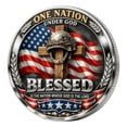 thumbnail image 2 of US Veteran Challenge Christ & Veteran Commemorative With Patriotic American Flag Design Memorial For Veterans Collectors, 2 of 9
