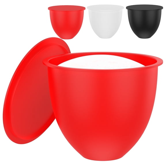 3 Pcs Silicone Stand Mixer Bowl Liners Silicone Liners for Kitchen Bowl Replacement Mixer Bowls Reuse（White Black Red）
