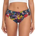 thumbnail image 1 of Fotbe Rock Music Calzones Estampados para Mujer – Ropa Interior de Algodón, Cómoda, Suave y Elástica-Medium, 1 of 6