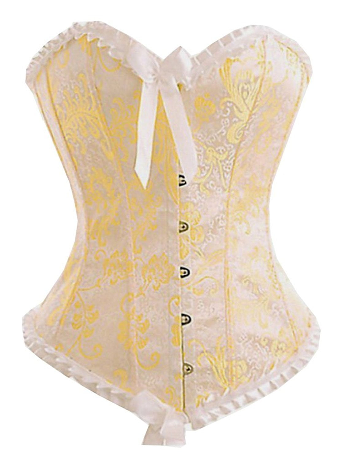 yellow corset top