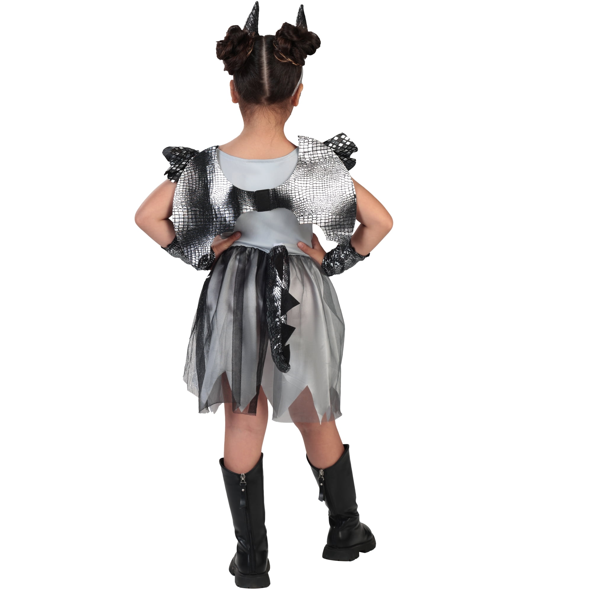 Dazzling Dragon Halloween Costume for Children, Girl's Size S (6/6x), by Way to Celebrate