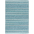 thumbnail image 2 of SAFAVIEH Courtyard Dev Striped Indoor/Outdoor Area Rug, Aqua/Grey, 5'3" x 7'7", 2 of 11
