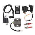 thumbnail image 1 of Kit de repuesto para bobina de encendido, regulador CDI y encendedor para motores verticales CG150cc, 200cc y 250cc de ATV chinos., 1 of 14