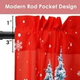 thumbnail image 5 of 1 Piece Christmas Kitchen Curtains and Valances Set for Windows Christmas Kitchen Window Curtains Over Sink Decor 18x54 in, 5 of 6