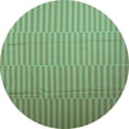 thumbnail image 1 of Ahgly Company Indoor Round Abstract Turquoise Blue Contemporary Area Rugs, 6' Round, 1 of 4