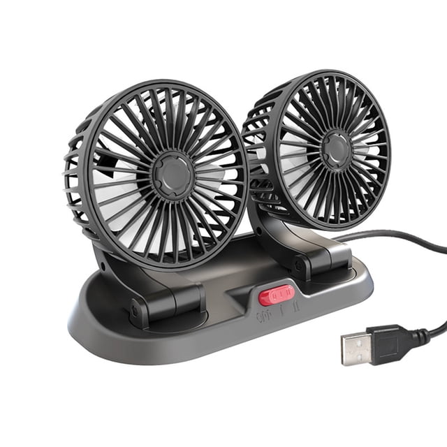 Naiovety Ventilador de coche USB, enfriador eléctrico de aire de bajo ruido Universal de alta eficiencia, herramienta de refrigeración Electrodomésticos