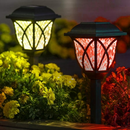 

Htwon 2-8 Pcs LED Solar Light Waterproof Safe Garden Yard Pathway Decor Lamp Outdoor