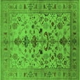 thumbnail image 1 of Ahgly Company Indoor Square Oriental Green Industrial Area Rugs, 7' Square, 1 of 4