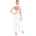 thumbnail image 2 of YiZYiF Floral Lace Lyrical Dance Dress for Women Sleeveless Modern Contemporary Dancewear White XXL, 2 of 7