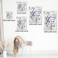 thumbnail image 7 of Lavender Flower Wall Art Purple Butterfly with Floral on Plank Canvas Wall Art for Bedroom Funny Inspirational Painting Wood Framed Prints Wall Decor for Living Room Bathroom,12x16 inches, 7 of 7