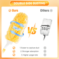 thumbnail image 5 of ILAVCLEAN Heavy Duty Duster Refills for Swiffers Duster with Handle 30 Pcs, 360° Disposable Feather Duster Kit for Cleaning 5X Microfibers, Multi Surface Refills, 5 of 7