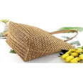 thumbnail image 4 of Kukuzhu Women Hand-Woven Soft Tote Bag Summer Trendy Large Straw Beach Shoulder Bag, 4 of 6