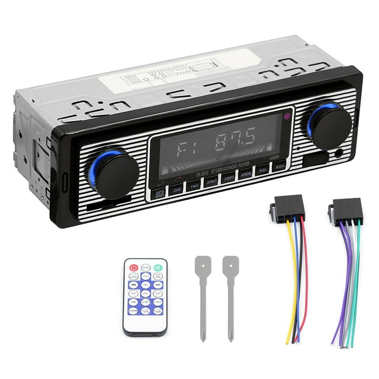 Bluetooth vintage car radio mp3 player stereo usb aux 2024 classic car stereo audio