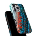 thumbnail image 6 of DesignSkinz Scratch-Resistant Hard Slim Case Compatible with iPhone 11 (Compatible with MagSafe) - Teal Blue Red Dragon Vein Agate V2, 6 of 9