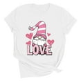 thumbnail image 5 of AGWOLF Valentine's Day Shirts for Women Cute Gnome Graphic Tees Loose Fit Short Sleeve Tshirts Casual Love Print Crewneck Tshirt Valentines Gifts for Women, 5 of 7