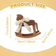 thumbnail image 3 of Caballito de madera,Caballito de madera de madera para decoración de mesa,Figura de elefante,Figuras de elefantes,estatuas,adornos de animales,Coleccionables Escultura Dormitorio Decoración, 3 of 8