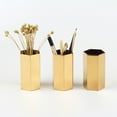 thumbnail image 6 of Pencil Cup Holder Desk Organizer Gold Pen Pot Pen Holder Container Desktop Stationery Organizer, 6 of 6