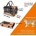 thumbnail image 3 of Pet Carrier for Large and Medium Cats, Soft-Sided Pet Carrier for Big Medium Cats and Puppy Dog Carriers Cat Carriers, Pet Privacy Protection Travel Carrier, 3 of 8