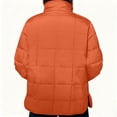 thumbnail image 4 of Womens Quilted Pullover Puffer Down Jacket Winter Warm Packable Lightweight Stand Collar Long Sleeve Coat with Pocket, 4 of 7