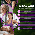thumbnail image 3 of NAD+ Supplement for Anti Aging and Cell Regeneration, 300 mg NAD, 20 Servings | Supports Cellular Energy | Nicotinamide Riboside (NR) 150mg | 1 Bottle 60 Capsules, 3 of 7