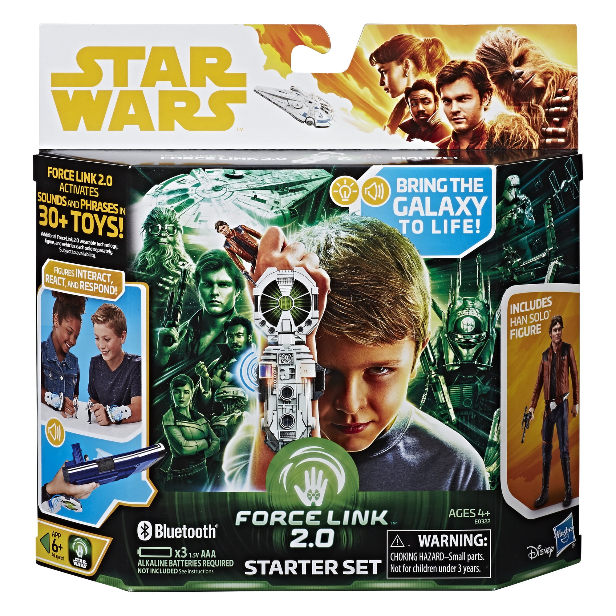 Star Wars Mandalorian Boba Fett Han Solo Force Link 2 Pack Hasbro Free Ship 