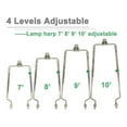 thumbnail image 7 of Detachable Lamp Shade Harp Holder, Support Bracket Lighting Accessories, Light Fitting Harps Lampshade Harp, for Floor, 7 of 7