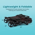 thumbnail image 3 of Foundations Gaggle Odyssey 4-Seat Quad Stroller, Reclining Bench Seats with Canopy, Red/Black​, 3 of 9