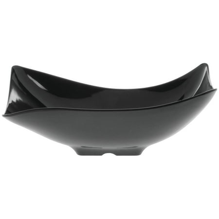 4 Qt Melamine Bowl G.E.T. San Michele� 1 9/10 qt Flared Black Melamine Bowl - 11 1/2