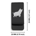 thumbnail image 2 of Stainless Steel Pig Good Luck Charm Classic Slim Money Clip Credit Card Holder, 2 of 2