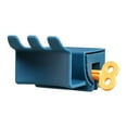 thumbnail image 2 of Xihbxyly Portacepillos Autoadhesivo, Dispensador de Pasta Dental 3 En 1, Organizador de Baño Compacto, Diseño de Pared, Práctico E Higiénico, Fácil Instalación, Material Abs, Opciones En Azul Oscuro, 2 of 2
