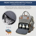 thumbnail image 3 of Baby diaper bag, backpack style diaper bag, baby travel bag, multi-functional waterproof baby bag with USB charging port and stroller straps,(Geay)., 3 of 6