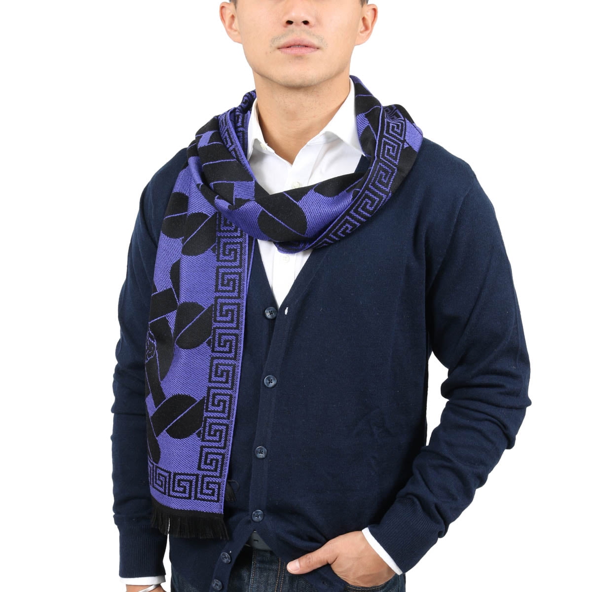 versace scarf outfit