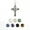 Cross, variant on 1pc DIY 7 Chakra Crystal Beads Snap Chunk Button Pendant Chain Necklace Gemstone