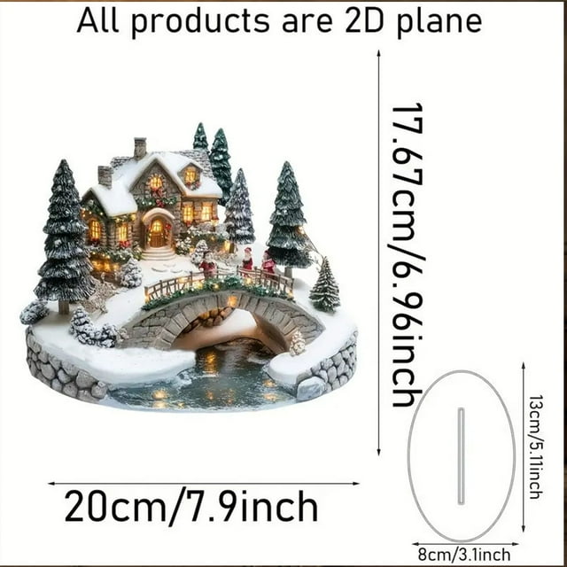 Acrylic Desktop Ornament with Base - Modern Home Decoration for Office or Home