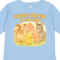 thumbnail image 4 of Inktastic Cutest Critter on the Farm Baby Animals Boys or Girls Long Sleeve Toddler T-Shirt, 4 of 5