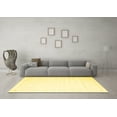 thumbnail image 3 of Ahgly Company Indoor Rectangle Solid Yellow Modern Area Rugs, 2' x 5', 3 of 4