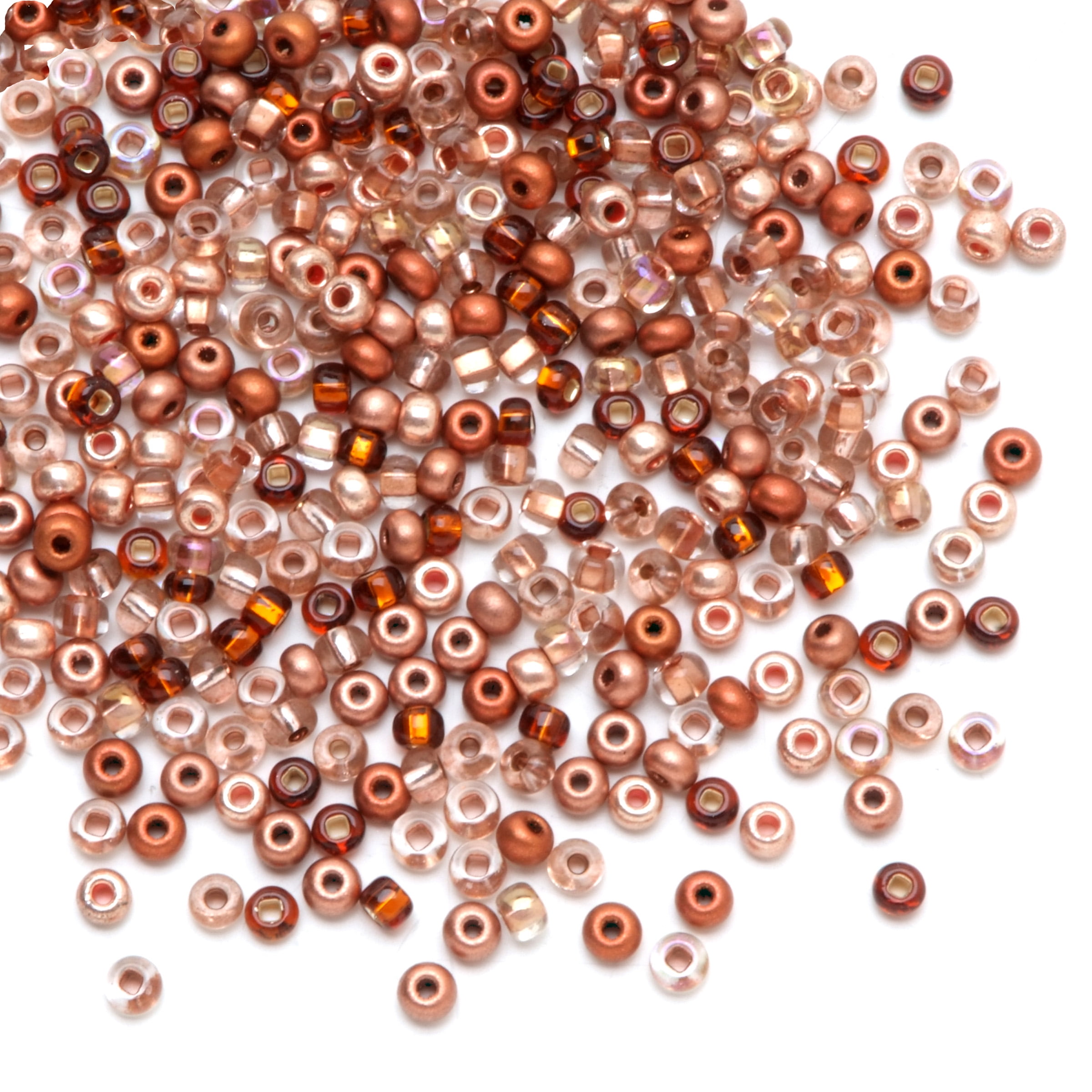 Dazzle-It! Czech Seed Beads: Copperaction Mix - 6/0