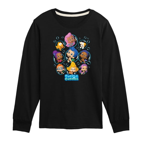 Bubble Guppies - Bubble Grid Long Sleeve Graphic T-Shirt