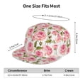 thumbnail image 2 of Adjustable Baseball Cap, Beautiful Rose Flowers A Flat Bill Trucker Flat Brim Hats Dad Hat for Men Women - Snapback Hat Adjustable Size, 2 of 7