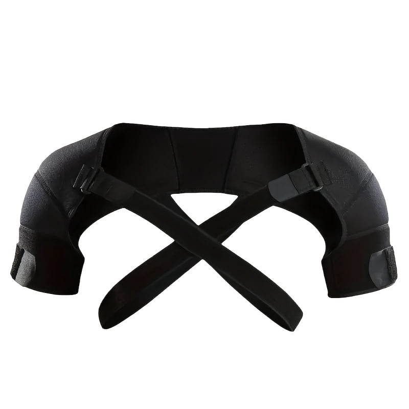 Adjustable Sports Shoulder Support Strap, Back Double Bandage, Cross Shoulder Strap Double Shoulder Support Frame