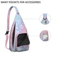thumbnail image 2 of Elegant Floral Sling Bag - Women’s Crossbody Backpack, Lightweight Waterproof Anti-Theft Boho Purse, 2 of 4