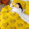 thumbnail image 4 of Manfei Cute Duck 7-Piece Twin Bedding Sets,Cartoon Animal Bedding Comforter Set,Orange Black Sheet Sets For Boys Girls,Ultra Soft Home Decor Reversible, 4 of 8